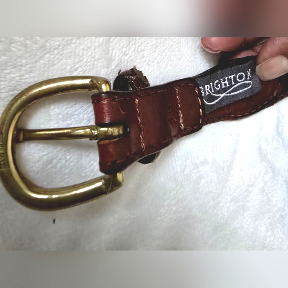Brighton Brown Leather Design Belt - Picture 6 of 9